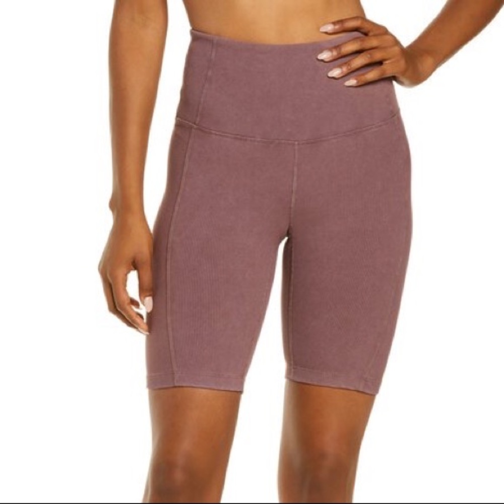 Zella Snow Wash Rib Bike Shorts